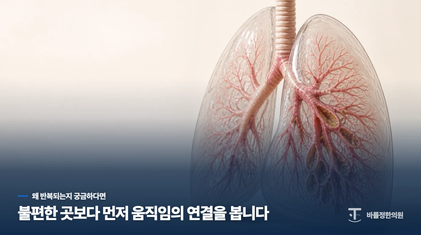 자고 일어나면 목에 가래가 꽉 차서 한참을 뱉어내야 하는데 왜 그럴까요?