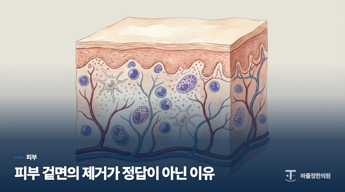 피부 겉면의 제거가 정답이 아닌 이유