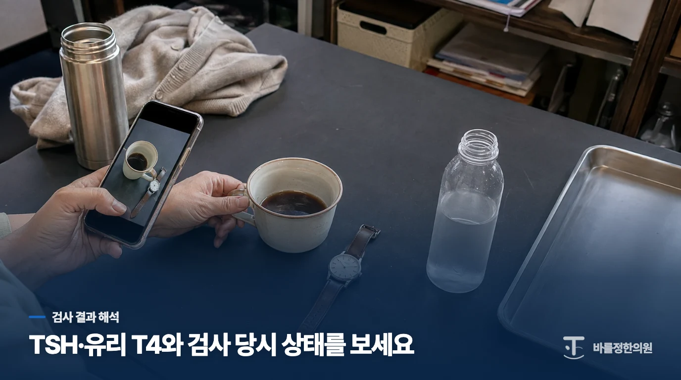 TSH와 유리 T4가 증상과 다르게 보일 때도 맥락이 필요합니다