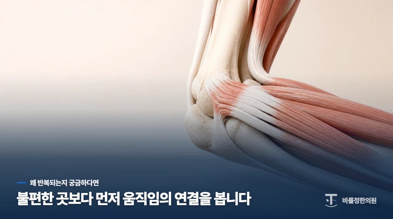주전자를 들 때 팔꿈치 바깥쪽이 아픈 이유