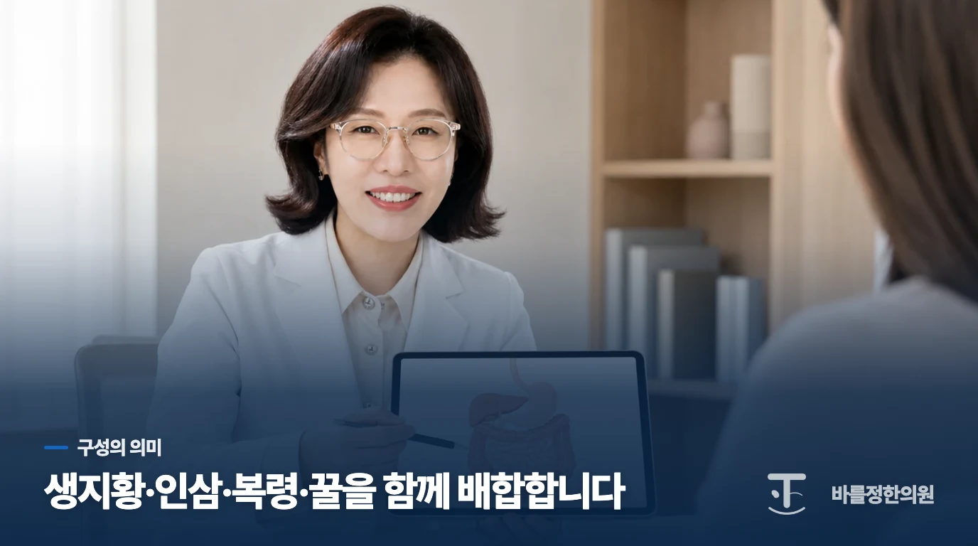 경옥고의 네 가지 약재는 무엇을 뜻하나요?