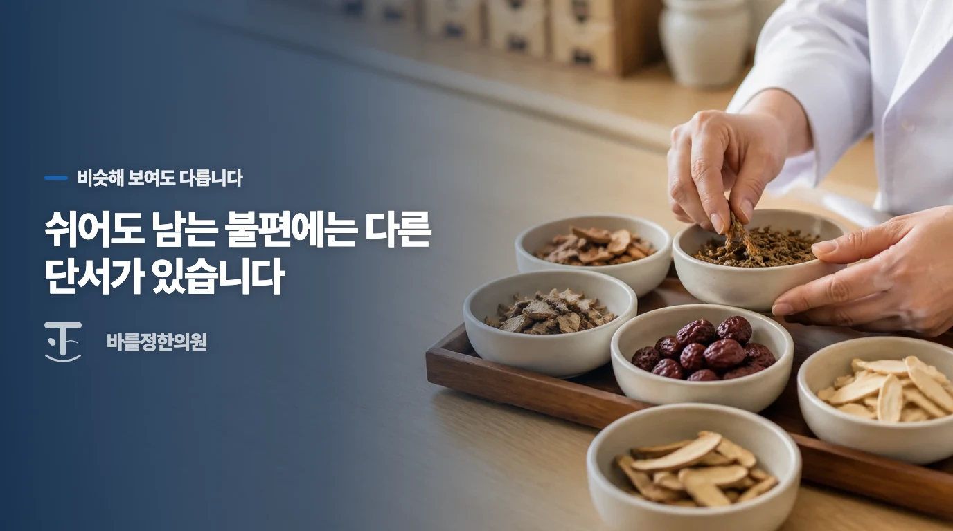 단순한 부종과 담음으로 인한 정체는 어떻게 구분하나요?