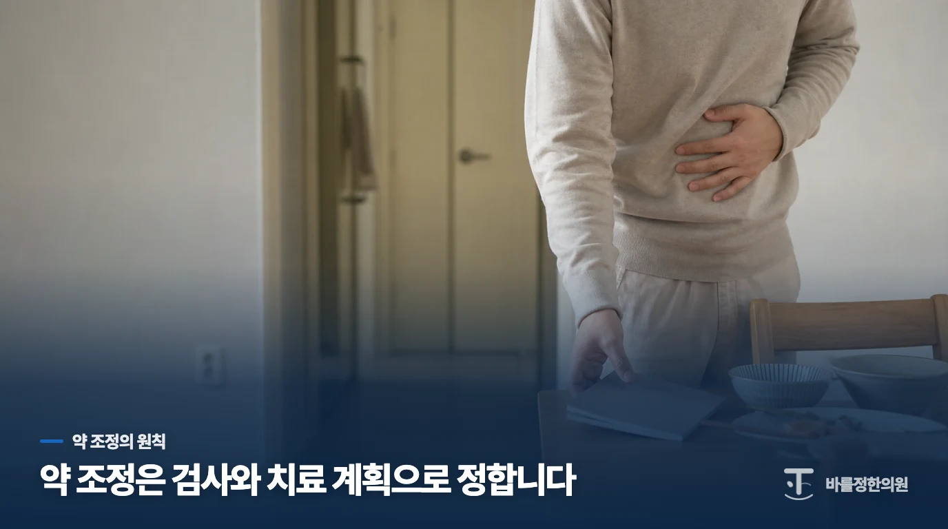 약을 줄일 때는 증상보다 치료 목표를 봅니다