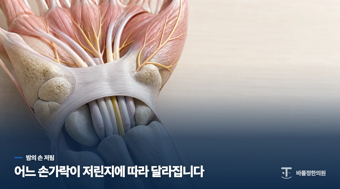 밤에 깨서 손을 터는 장면이 반복됩니다